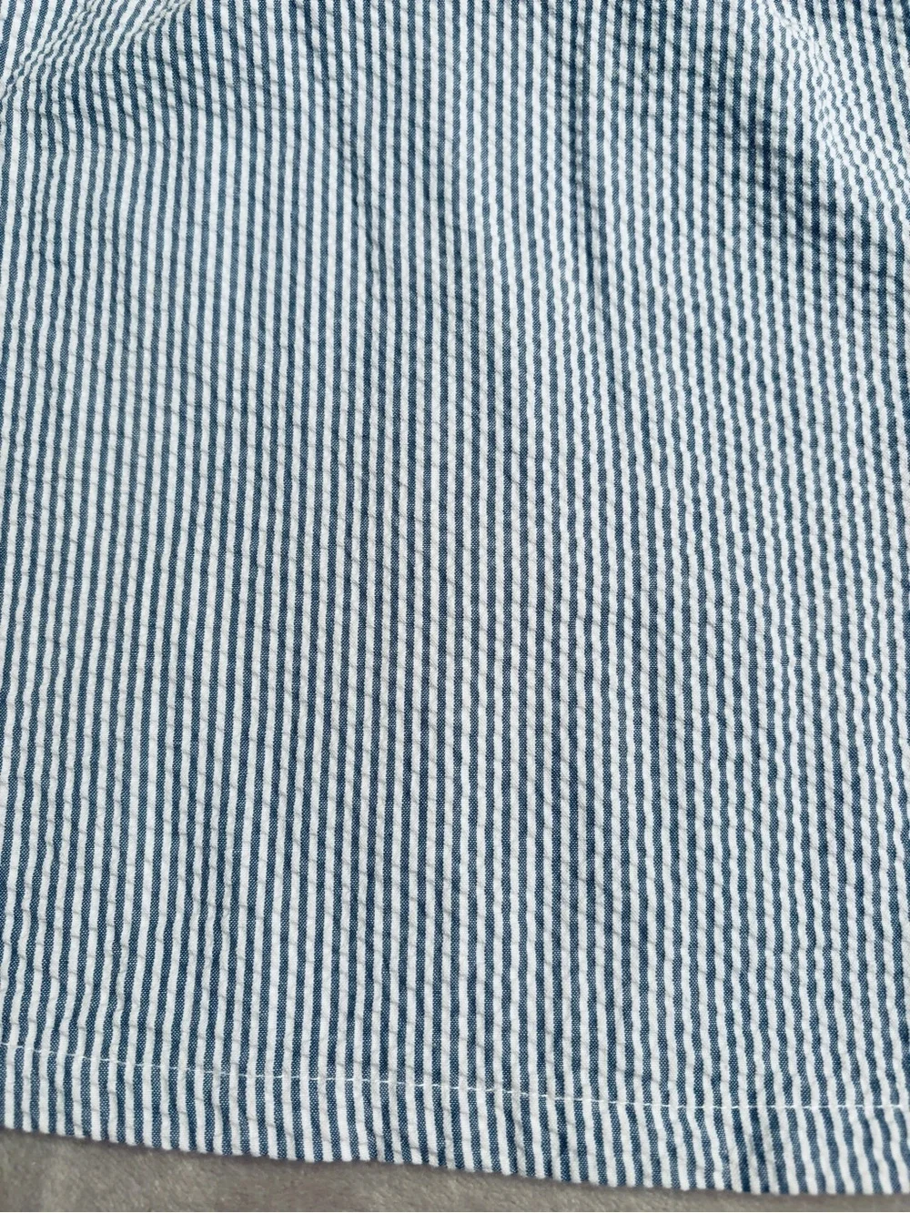1989 Place Seersucker Dress White Ruffle Baby Girl Blue Stripe 3T